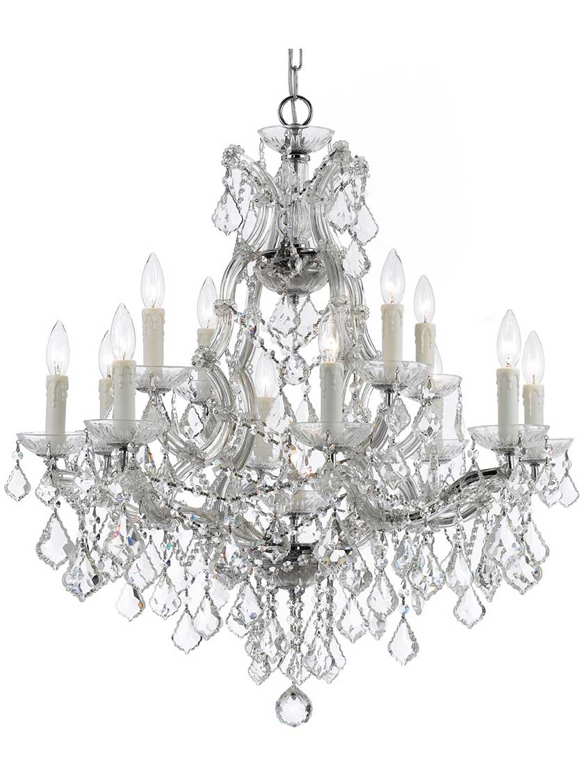Maria Theresa Clear Crystal 13 Light Chandelier